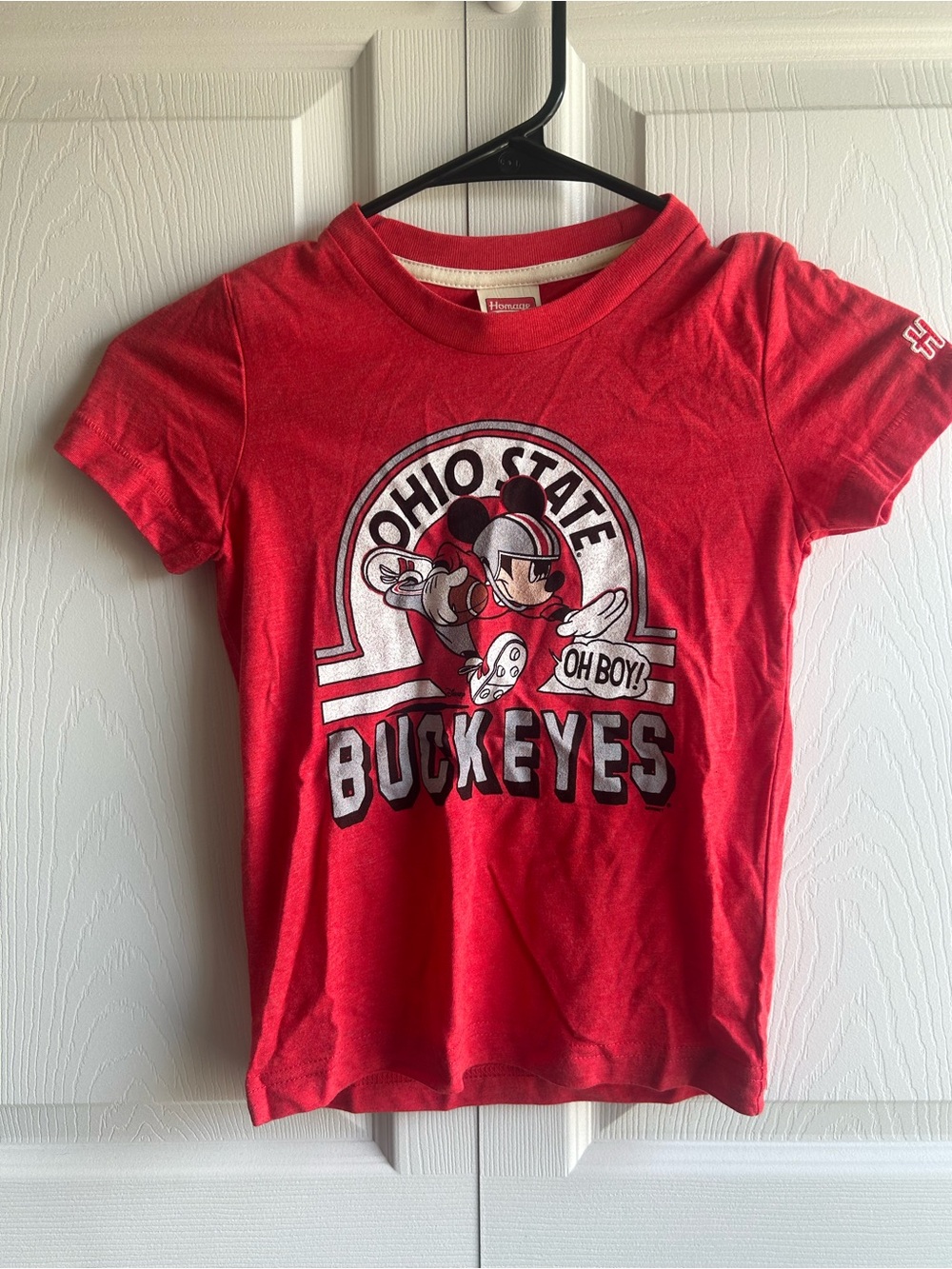 Ohio State Buckeyes Mickey Mouse Kids T-Shirt - Size 5 - Homage Brand